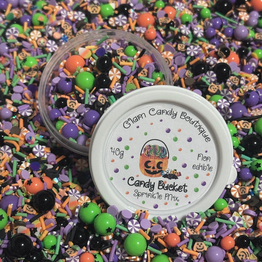Candy Bucket Sprinkles, Fake HalloweenSprinkles, 40 Grams
