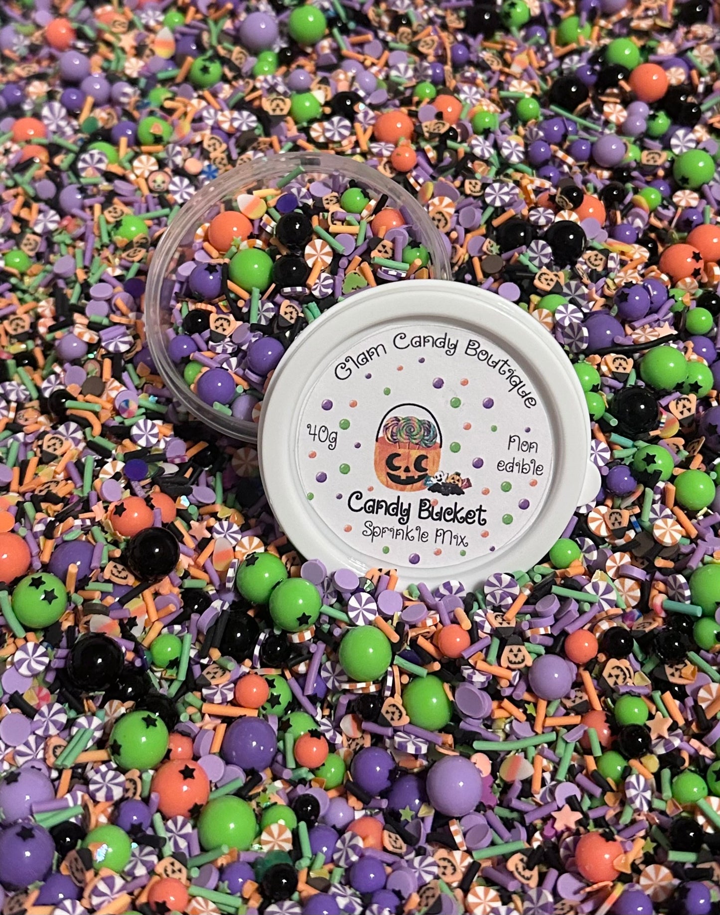Candy Bucket Sprinkles, Fake HalloweenSprinkles, 40 Grams