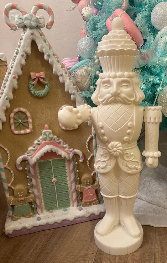 3D Printed - Giant Christmas Cupcake Nutcracker - Made-To-Order