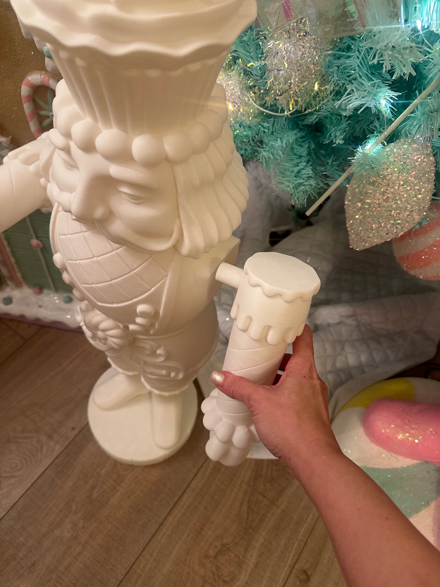 3D Printed - Giant Christmas Cupcake Nutcracker - Made-To-Order