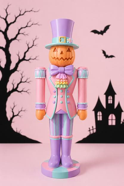 3D Printed - Giant Halloween Pumpkin  Nutcracker - Made-To-Order