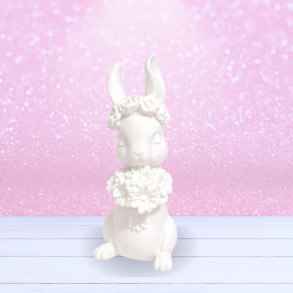 3D Mesh File - MEMBERS ONLY - Pretty Bunny with Flowers