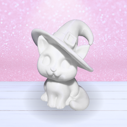 3D Mesh File - MEMBERS ONLY - Kitty in a Witch Hat -