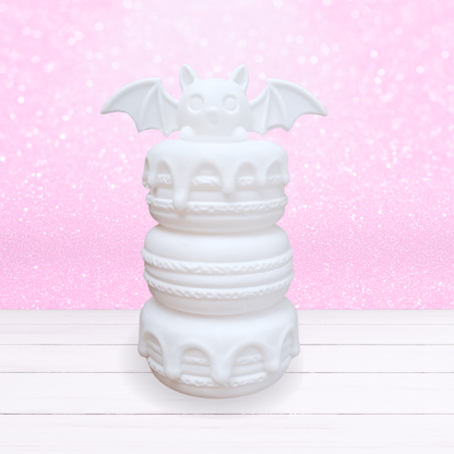 3D Printed - Macaron Stack with Bat - Made To Order