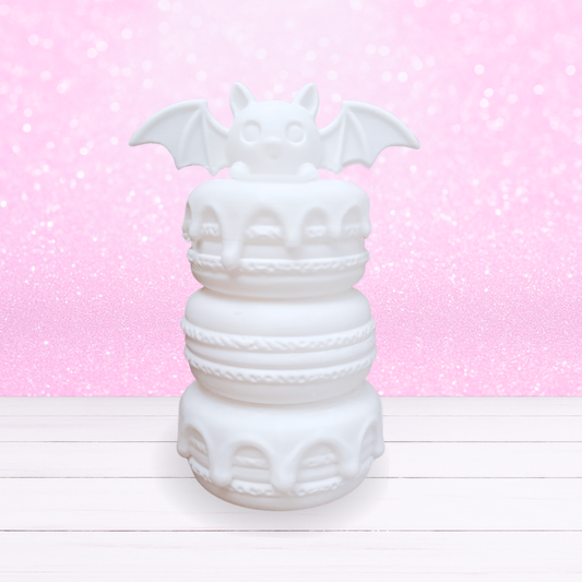 3D Printed - Macaron Stack with Bat - Made To Order