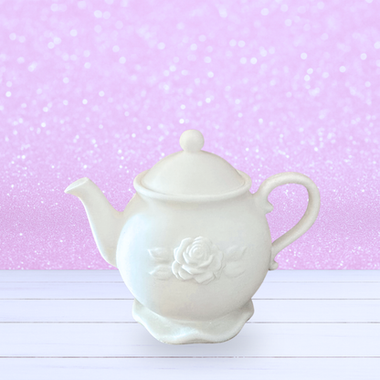 Tea Pot with Rose - Made To Order - Choice of Size