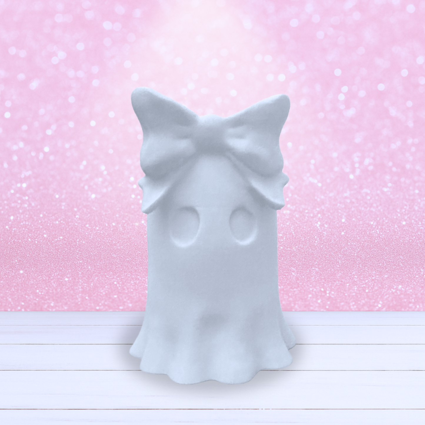 Paintable Ghost Girl with Oversized Bow - Available Soon!