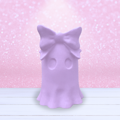 Paintable Ghost Girl with Oversized Bow - Available Soon!