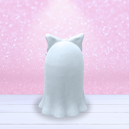 Paintable Ghost Girl with Oversized Bow - Available Soon!