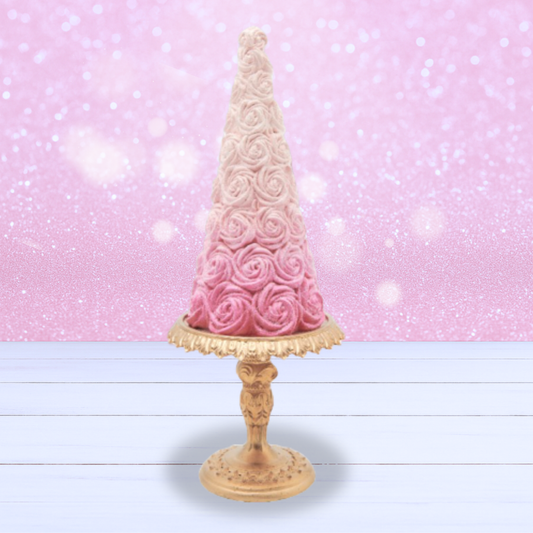 Pink Gradient Tabletop Rosette Tree