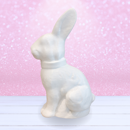 Large Size 12 Inch Chocolate Bunny (No Bow) - Made-to-Order