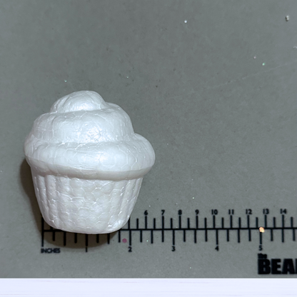 Swirled Top Styrofoam Cupcakes, Cupcake Dummy, Set of 4