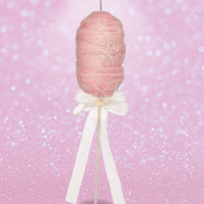 Set of 3 Cotton Candy Picks in Pink, Blue and White