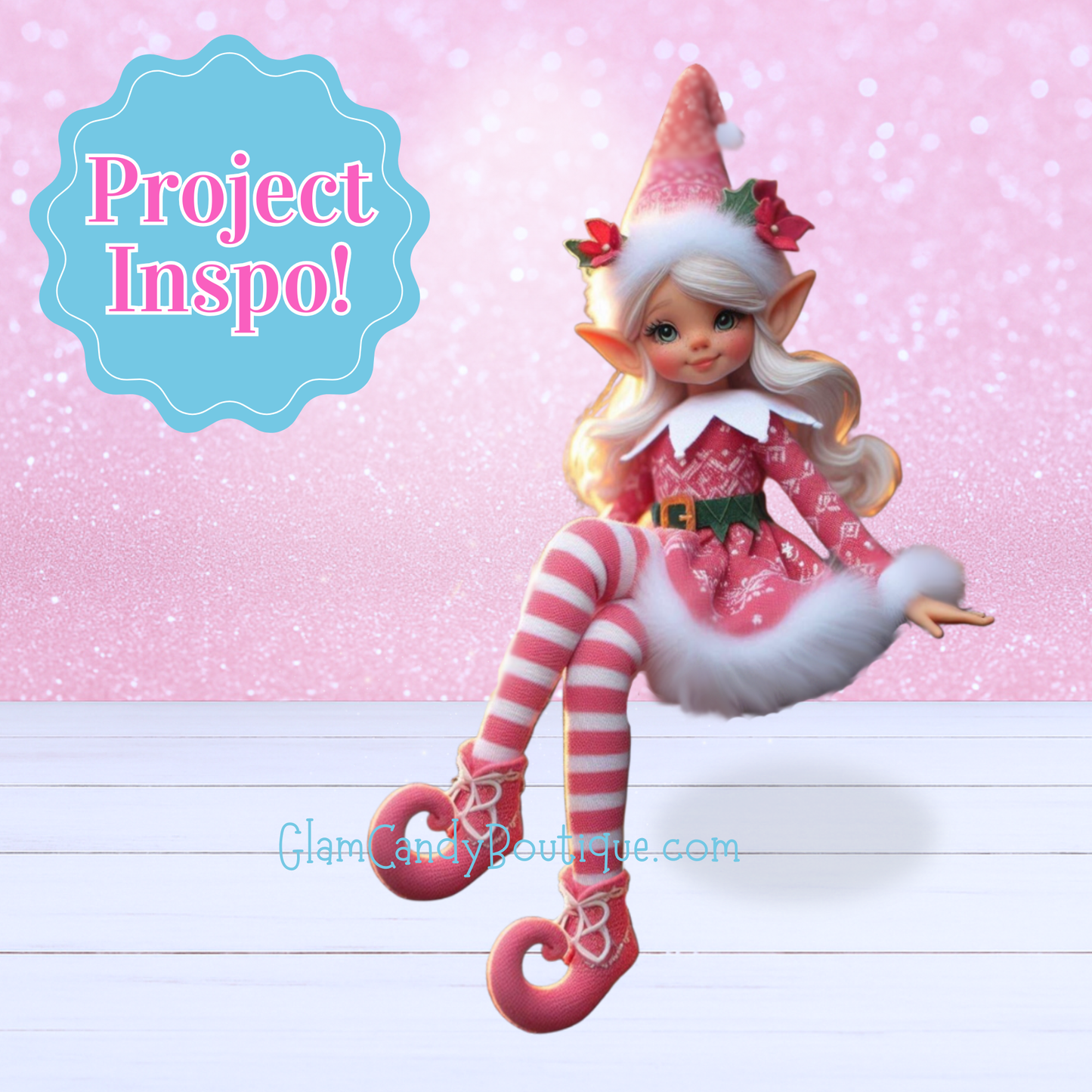 3D Printed - Pretty Girl Elf On A Swing - Made-To-Order