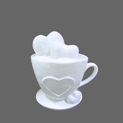 3D Mesh File - MEMBERS ONLY - Heart Cocoa Cup