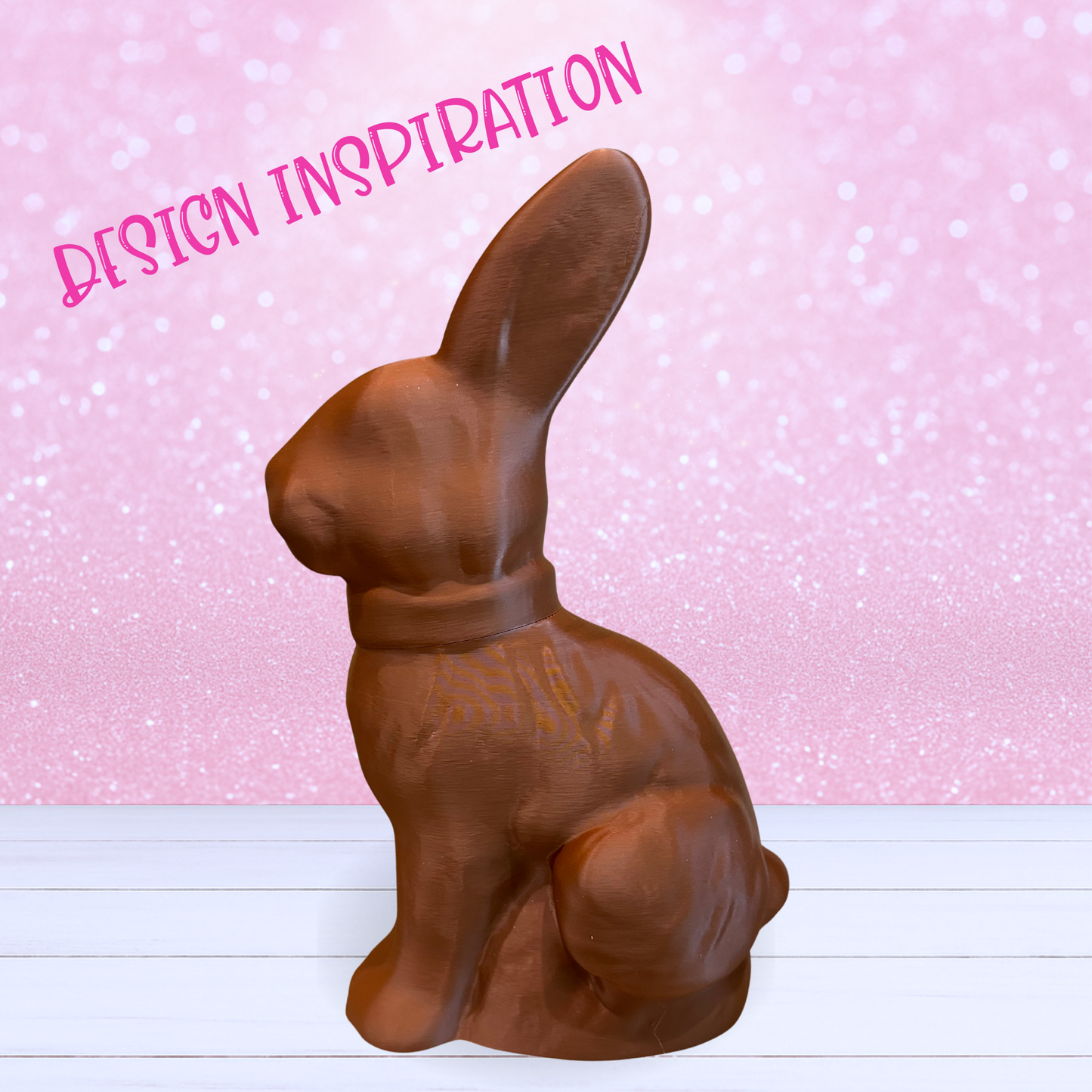 Large Size 12 Inch Chocolate Bunny (No Bow) - Made-to-Order