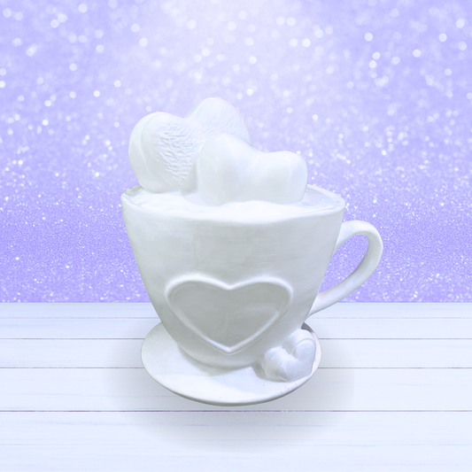 3D Mesh File - MEMBERS ONLY - Heart Cocoa Cup