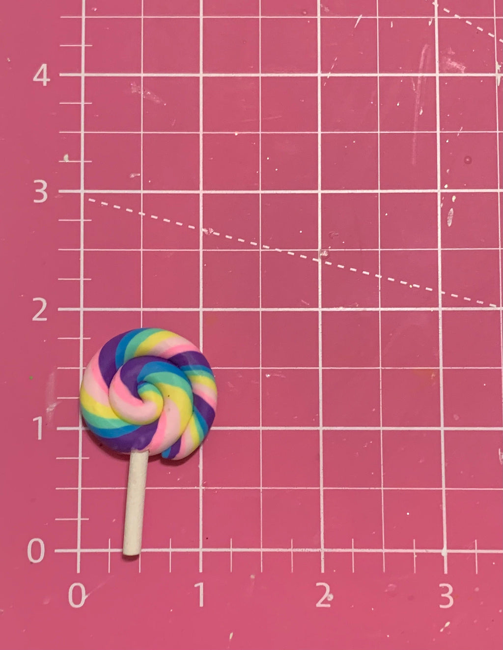 Rainbow Swirl Lollipop, Fake Candy, Lollipop Flatback, Lollipop Cabochon, Set of 10