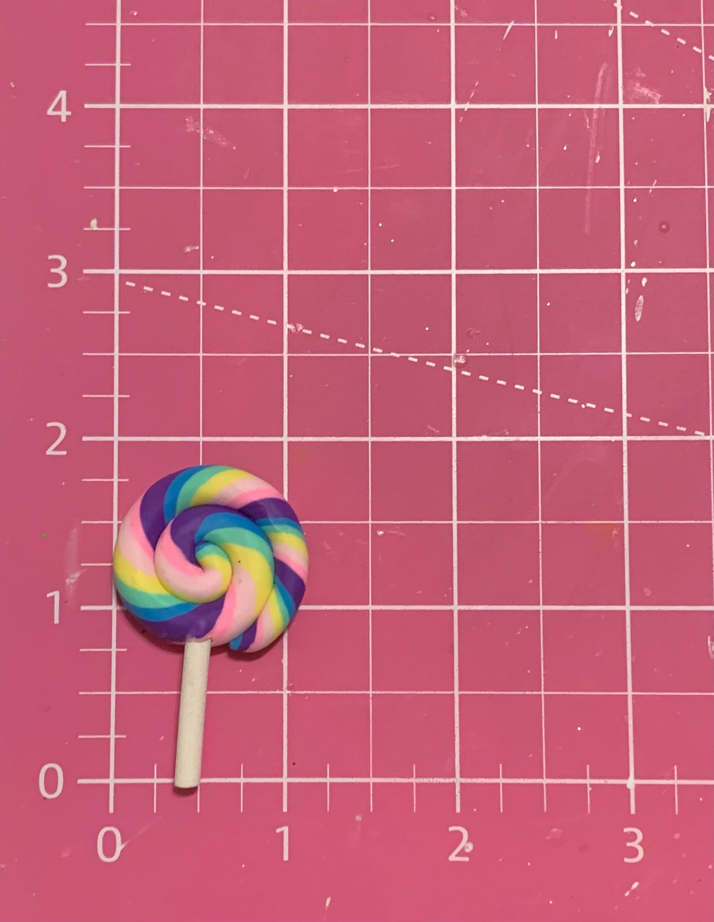 Rainbow Swirl Lollipop, Fake Candy, Lollipop Flatback, Lollipop Cabochon, Set of 10