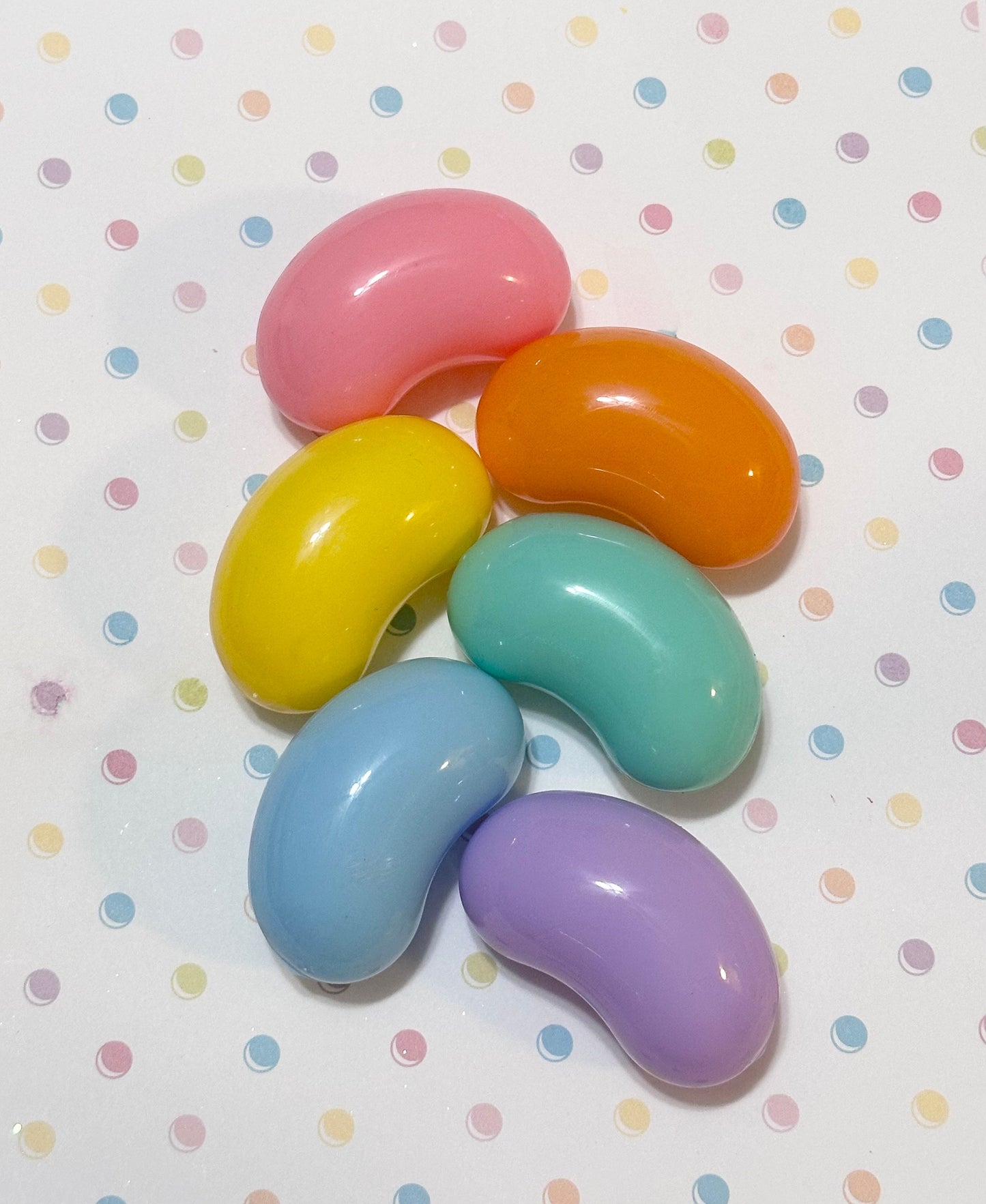 Giant Fake Jelly Bean Easter Eggs, Set of 6