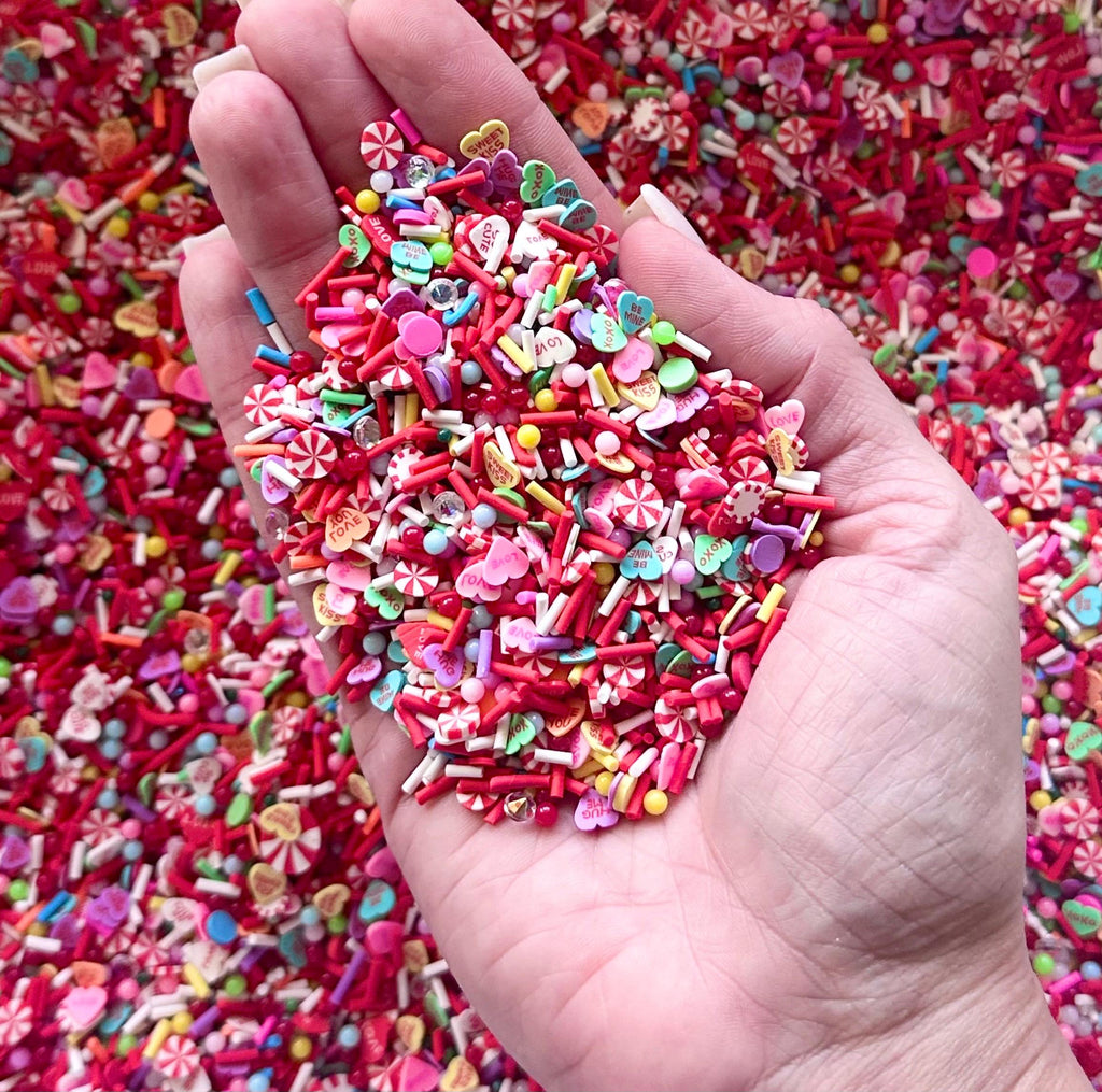 Cupid Confetti, Valentines Day Fake Sprinkles, 40 Grams