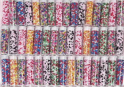 Variety Bundle of Fake Non Pareils - Rainbow Non Pareils, Pink Non Pareils, 4th July Non Pairels, Christmas Non Pareils
