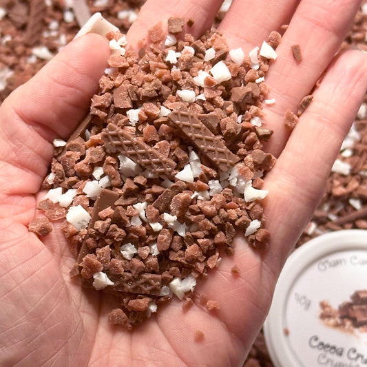 Fake Chocolate Crumbs, Fake Crumbles, Fake Chocolate Bits, Fake Chocolate Shavings, Cocoa Crunch Crumblez