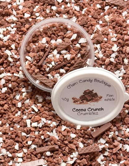 Fake Chocolate Crumbs, Fake Crumbles, Fake Chocolate Bits, Fake Chocolate Shavings, Cocoa Crunch Crumblez